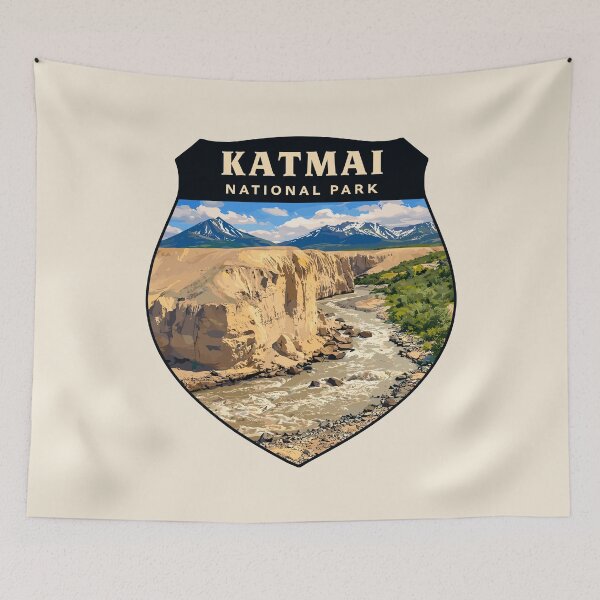 Item preview, Katmai National Park Alaska Retro designed and sold by Gideon Emmerich.