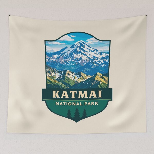 Item preview, Katmai National Park Alaska Retro designed and sold by Gideon Emmerich.