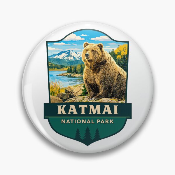 Item preview, Katmai National Park Alaska Retro designed and sold by Gideon Emmerich.
