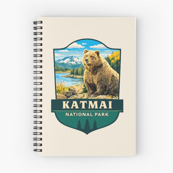 Item preview, Katmai National Park Alaska Retro designed and sold by Gideon Emmerich.