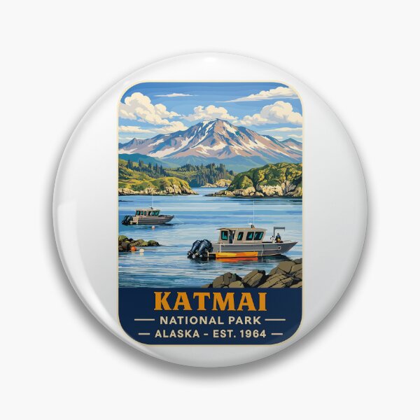 Item preview, Katmai National Park Retro Bear Alaska designed and sold by Gideon Emmerich.