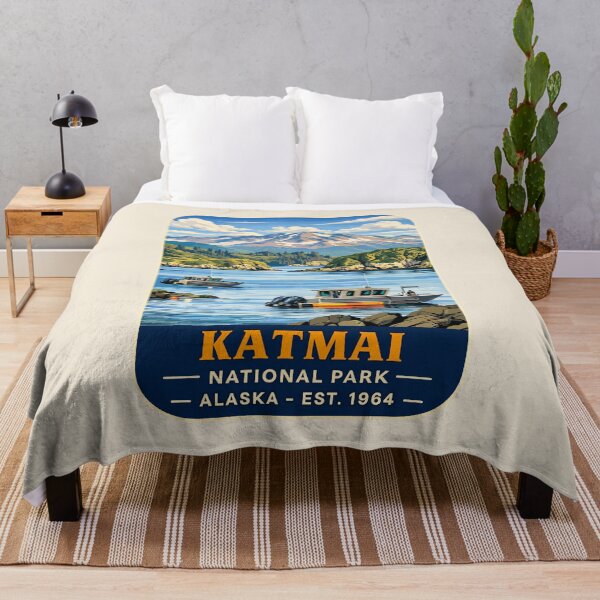 Item preview, Katmai National Park Retro Bear Alaska designed and sold by Gideon Emmerich.