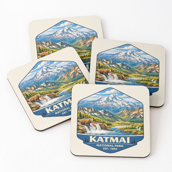 Item preview, Katmai National Park Retro Bear Alaska designed and sold by Gideon Emmerich.