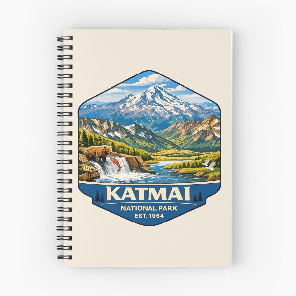 Item preview, Katmai National Park Retro Bear Alaska designed and sold by Gideon Emmerich.
