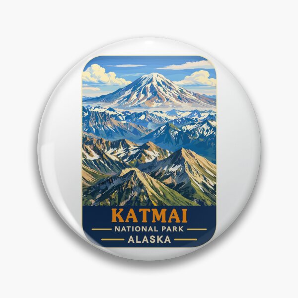 Item preview, Katmai National Park Retro Bear Alaska designed and sold by Gideon Emmerich.