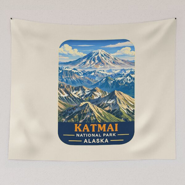 Item preview, Katmai National Park Retro Bear Alaska designed and sold by Gideon Emmerich.