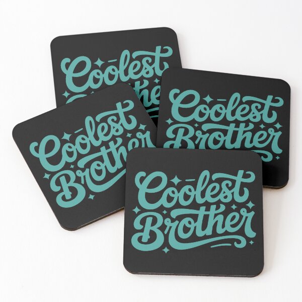 Item preview, Coolest Brother – Stylish Hand Lettered Typography Design designed and sold by TipTop GFX.