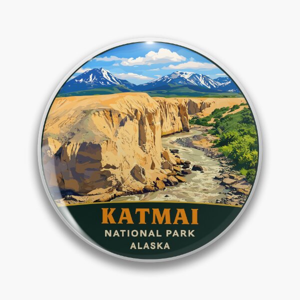 Item preview, Katmai National Park Retro Bear Alaska designed and sold by Gideon Emmerich.