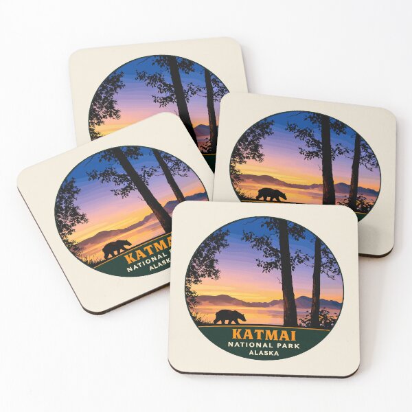 Item preview, Katmai National Park Retro Bear Alaska designed and sold by Gideon Emmerich.