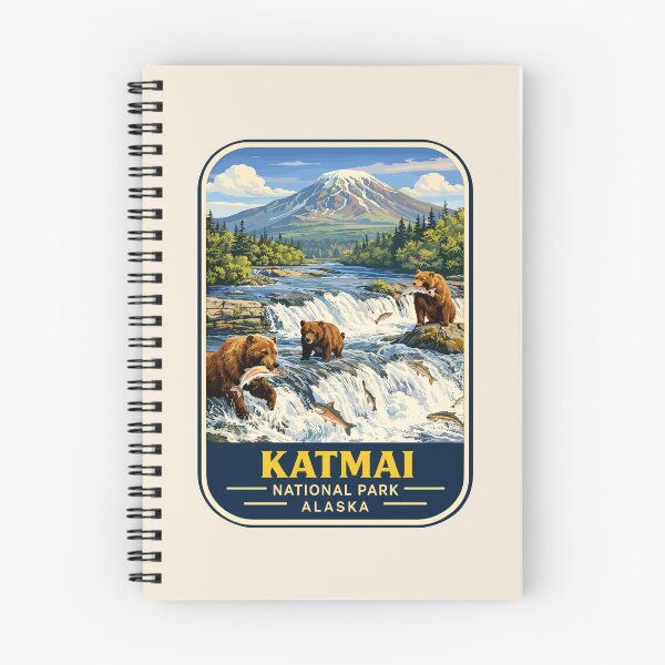 Item preview, Katmai National Park Retro Bear Alaska designed and sold by Gideon Emmerich.