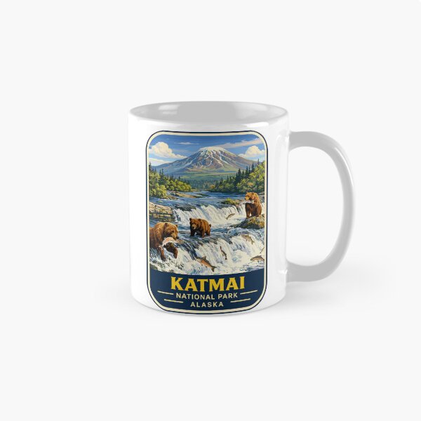 Item preview, Katmai National Park Retro Bear Alaska designed and sold by Gideon Emmerich.