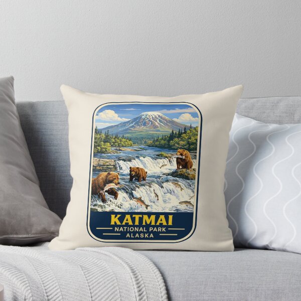 Item preview, Katmai National Park Retro Bear Alaska designed and sold by Gideon Emmerich.