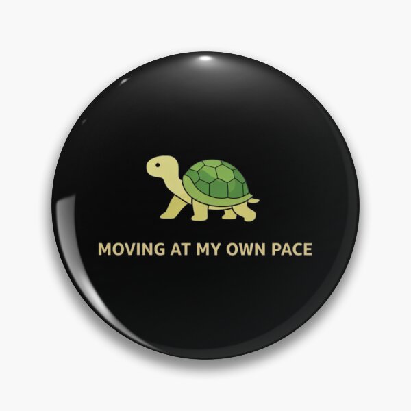 Item preview, Moving At My Own Pace Funny Turtle Minimal Design designed and sold by Tropivaro.
