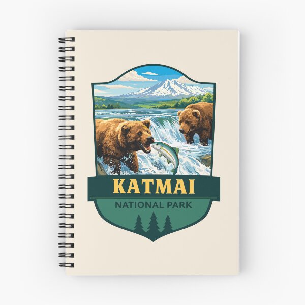 Item preview, Katmai National Park Retro Bear Sticker designed and sold by Gideon Emmerich.