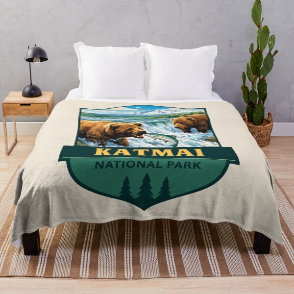 Item preview, Katmai National Park Retro Bear Sticker designed and sold by Gideon Emmerich.