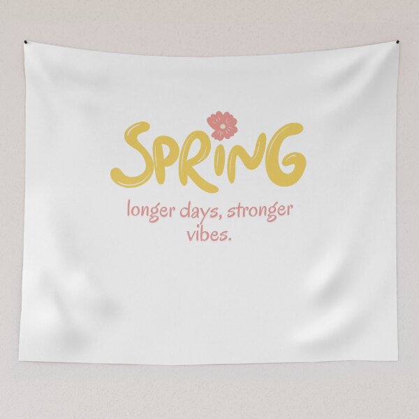 Item preview, Spring Vibes Longer Days Stronger Vibes Floral Typography designed and sold by Like it.