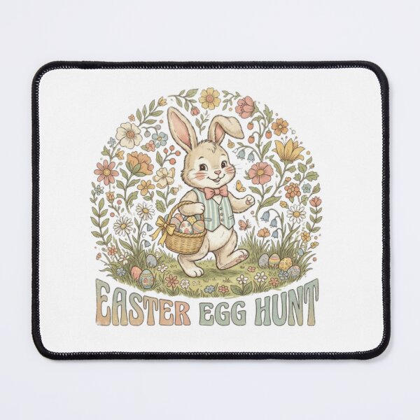 Item preview, Retro Easter Bunny Egg Hunt Vintage 70s Style designed and sold by urbinet.
