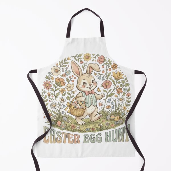 Item preview, Retro Easter Bunny Egg Hunt Vintage 70s Style designed and sold by urbinet.