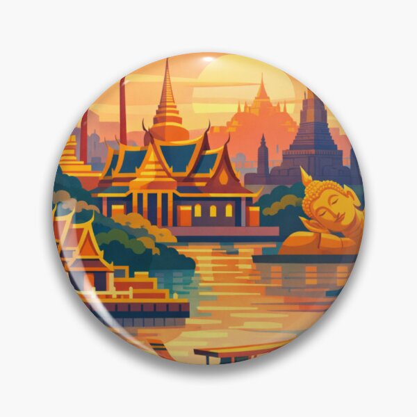 Item preview, Bangkok Travel Poster designed and sold by MatthewHeights.