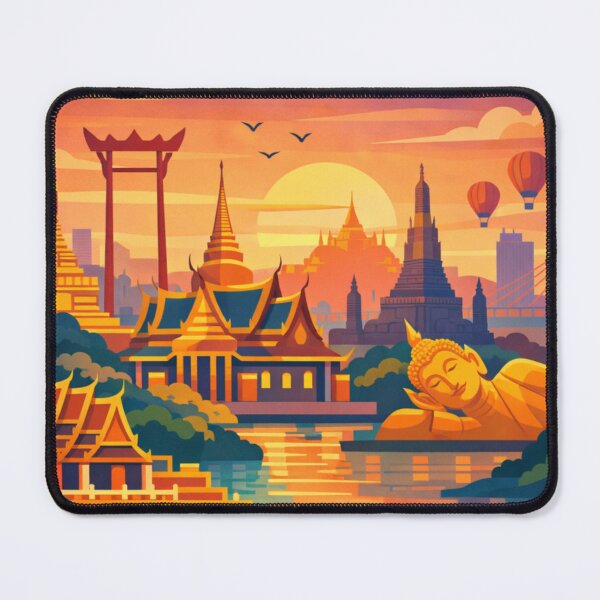 Item preview, Bangkok Travel Poster designed and sold by MatthewHeights.