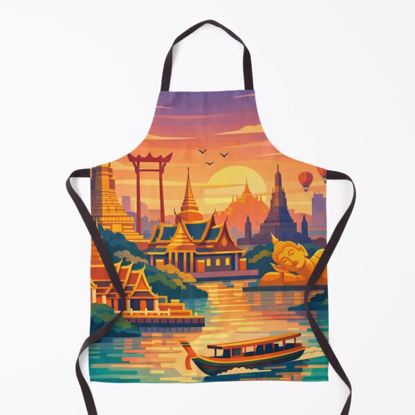 Item preview, Bangkok Travel Poster designed and sold by MatthewHeights.