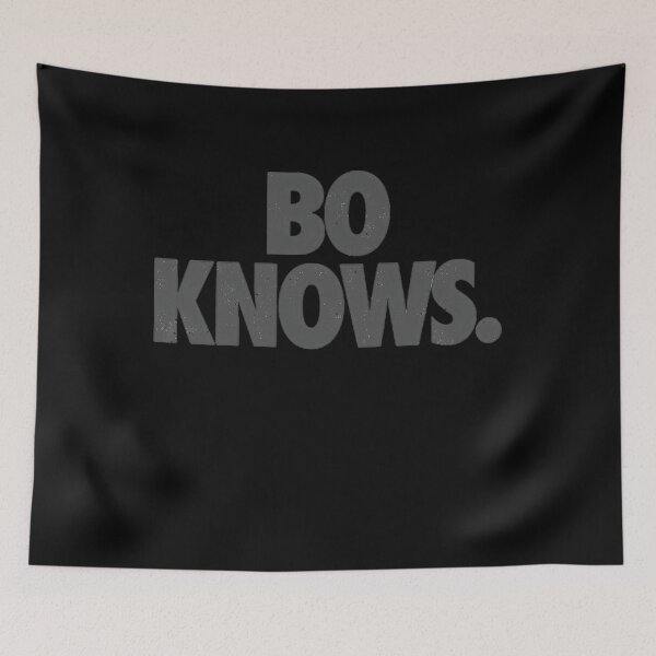 Item preview, Bo Knows Gray Text Logo designed and sold by Gamesc.