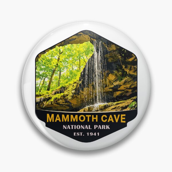 Item preview, Mammoth Cave National Park Kentucky - Retro Vector Landscape designed and sold by Gideon Emmerich.