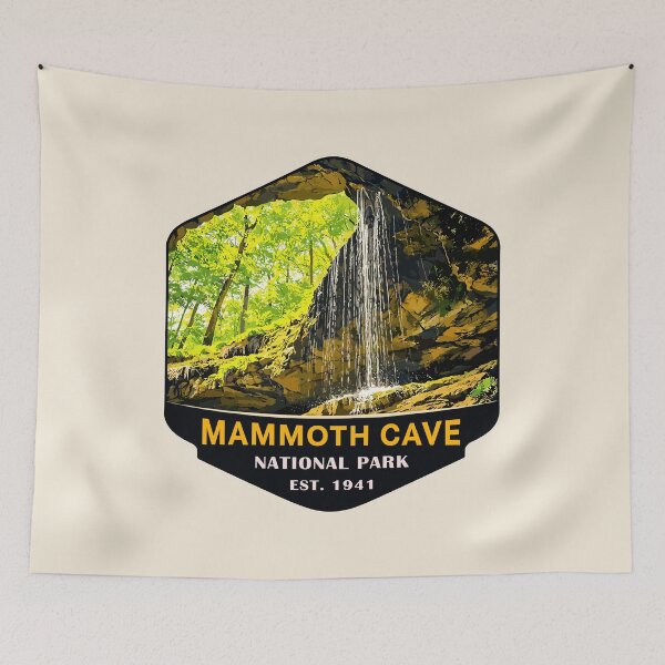 Item preview, Mammoth Cave National Park Kentucky - Retro Vector Landscape designed and sold by Gideon Emmerich.