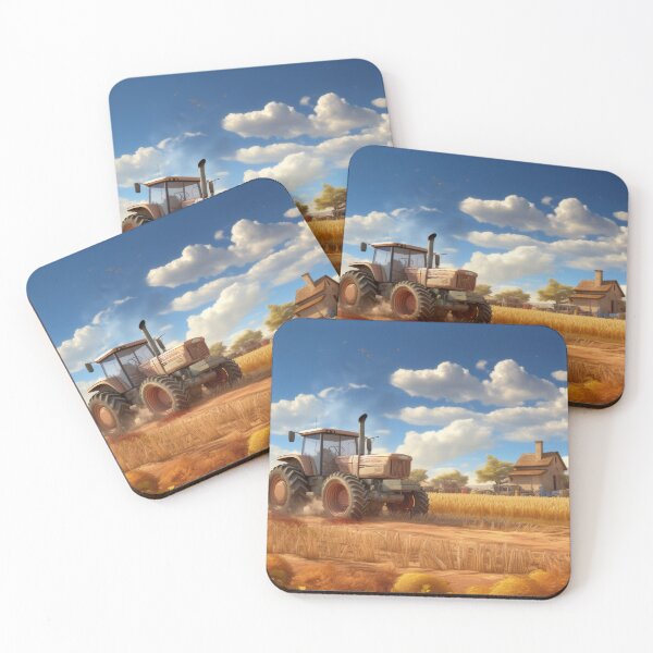 Item preview, Harvest Tractor at Sunset designed and sold by pinkal.
