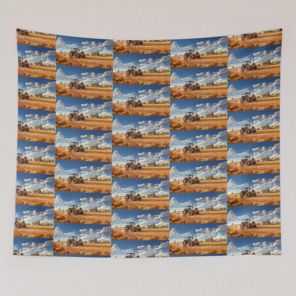 Item preview, Harvest Tractor at Sunset designed and sold by pinkal.