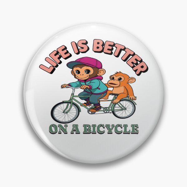 Item preview, Cute Monkeys Life Is Better On A Bicycle designed and sold by CeliaZnx.