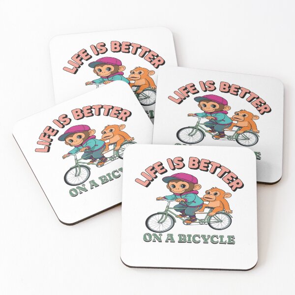 Item preview, Cute Monkeys Life Is Better On A Bicycle designed and sold by CeliaZnx.