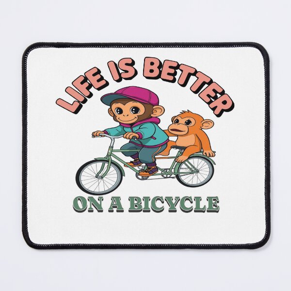 Item preview, Cute Monkeys Life Is Better On A Bicycle designed and sold by CeliaZnx.