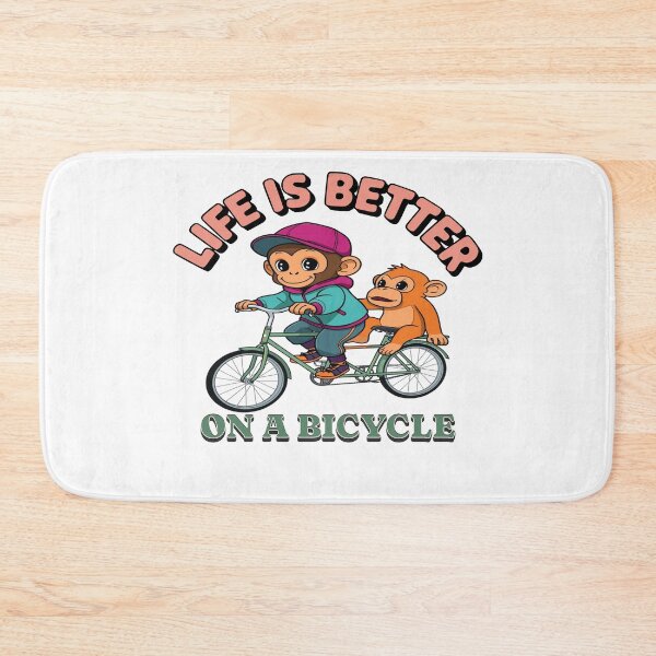 Item preview, Cute Monkeys Life Is Better On A Bicycle designed and sold by CeliaZnx.