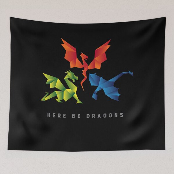 Item preview, Scp-1762 Where The Dragons Went Origami Style Dragons designed and sold by Gamesc.