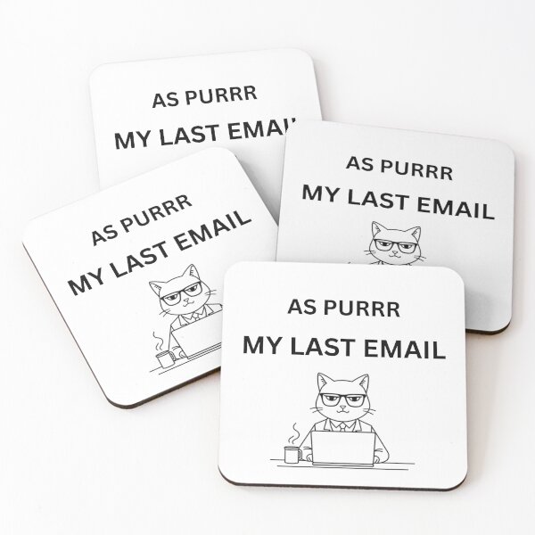 Item preview, Funny Corporate Cat Email Meme designed and sold by jyotsanafinds.