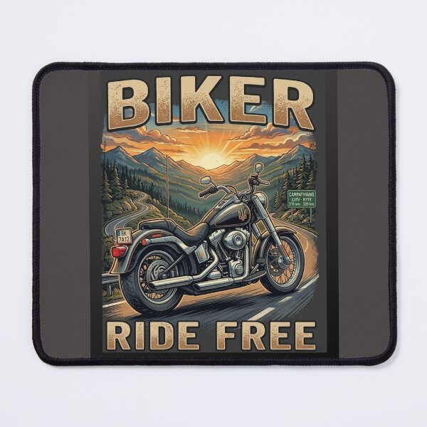 Item preview, Ukrainian Biker Ride Free - Carpathian Mountain Sunset designed and sold by HALYNA070824.
