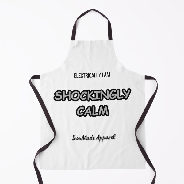 Item preview, Shockingly Calm Electrician T-Shirt – Funny Electrical Humor Tee for Electricians, Linemen & Skilled Trades Workers designed and sold by IronMade Apparel.