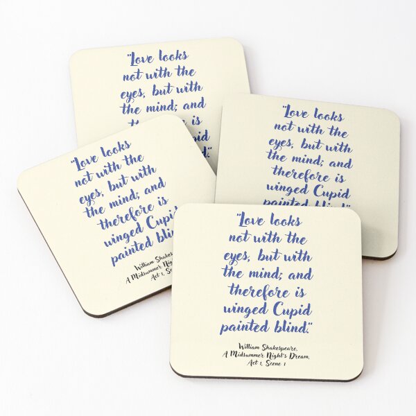 Item preview, Lit Shakespeare Quote from A Midsummer Night’s Dream designed and sold by CharlottePlaceArt.