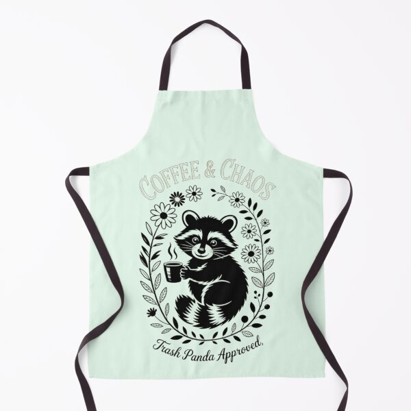 Item preview, Coffee & Chaos Trash Panda Approved Raccoon Floral Cute Funny Coffee Gift designed and sold by Syrupulse.
