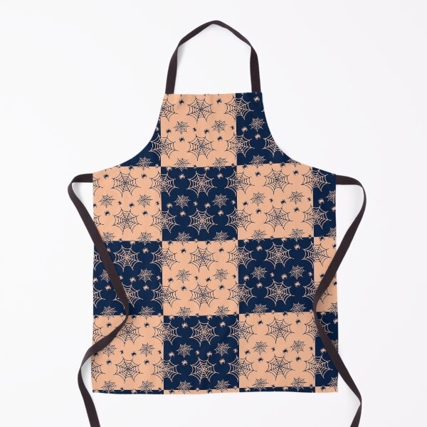 Item preview, Dark blue and apricot interchange web pattern designed and sold by serenebookworm.