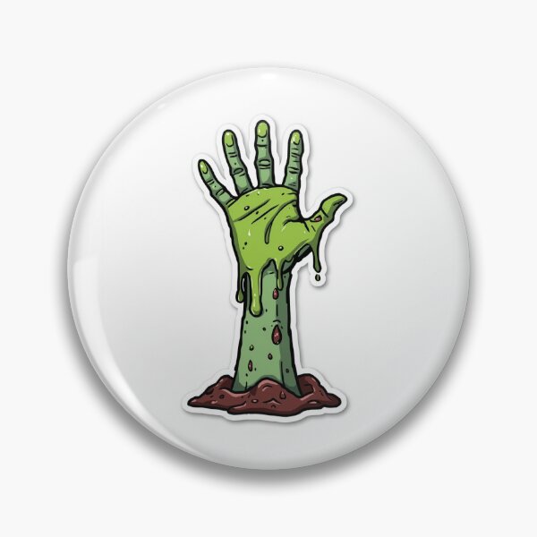 Item preview, slimy zombie hand emerging from ground designed and sold by StickyScorpio.