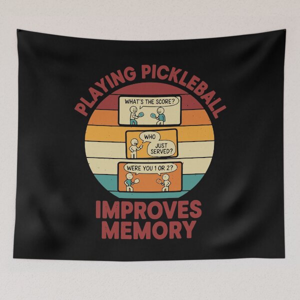 Item preview, Pickleball Funny Player Playing Improves Memory designed and sold by LuminOrb.