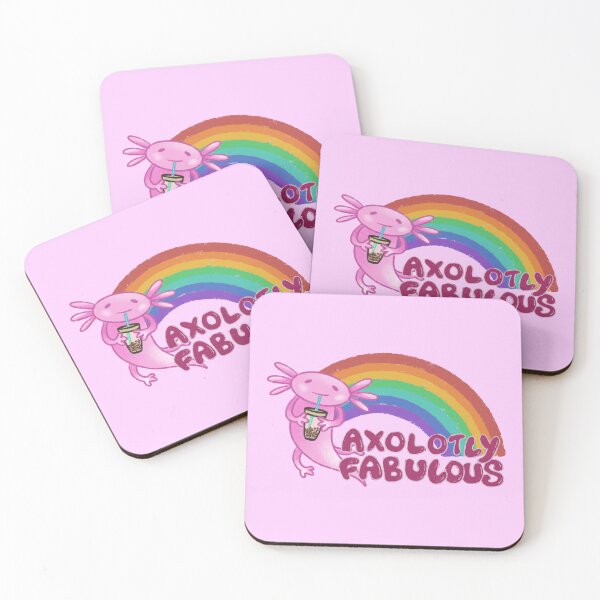 Item preview, Axolotly Fabulous with Rainbow designed and sold by NaliniLe.