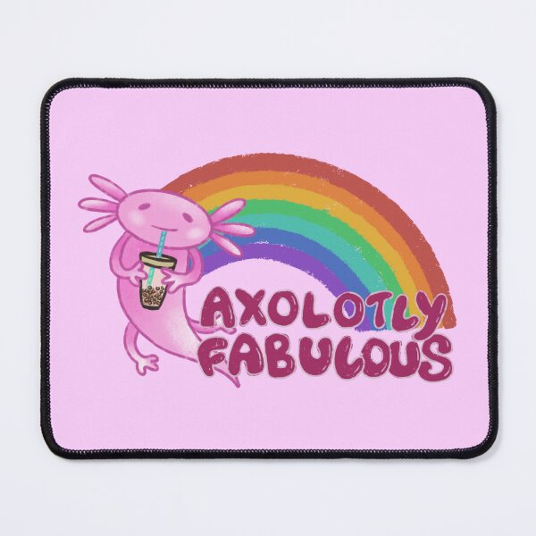 Item preview, Axolotly Fabulous with Rainbow designed and sold by NaliniLe.