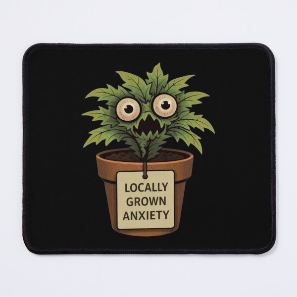 Item preview, Locally Grown Anxiety Funny Plant Minimal Design designed and sold by Tropivaro.