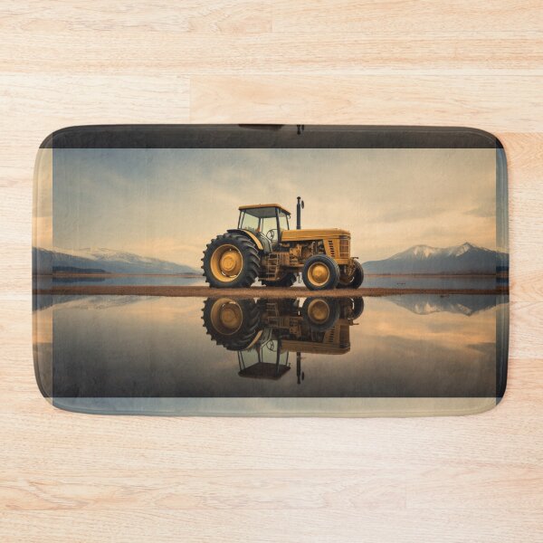 Item preview, Tractor Reflection Mountain Lake designed and sold by pinkal.