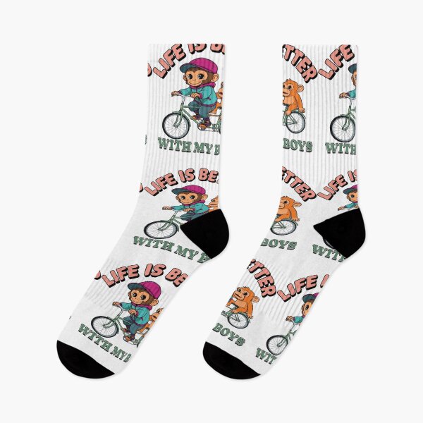 Item preview, Funny Monkey and baby Chimp ( Life Is Better with my boys ) designed and sold by CeliaZnx.
