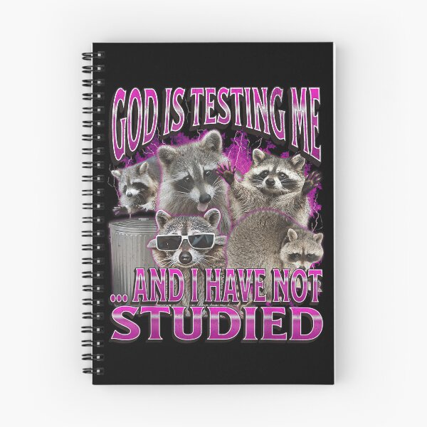 Item preview, God Is Testing Me... Funny Raccoon Meme Bootleg Graphic 90s designed and sold by PaulTSchafer.