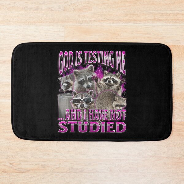 Item preview, God Is Testing Me... Funny Raccoon Meme Bootleg Graphic 90s designed and sold by PaulTSchafer.